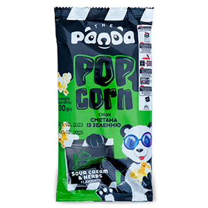 Microwave Popcorn With Sour Cream And Herbs Flavour, The Panda100g
