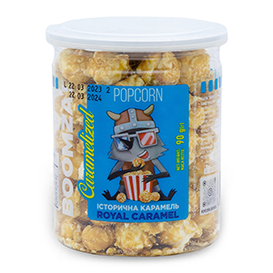 Popcorn In A Tube, Caramelized "Royal Caramel" Flavour, The Panda 90g