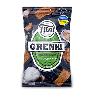 Rye Croutons With Garlic Flavour "Grenki", Flint 70g