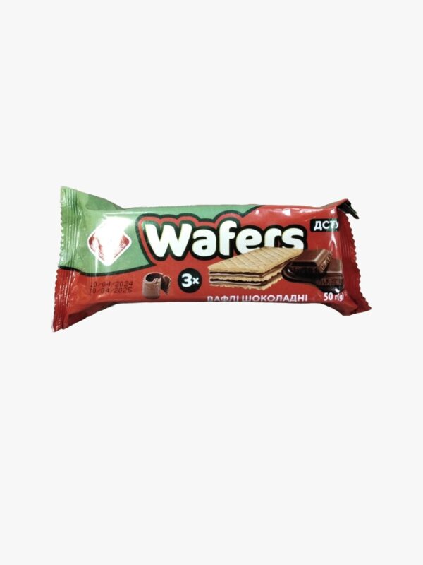 Wafers, Chocolate Filling, Zhytomyr Lasoshchi 50g