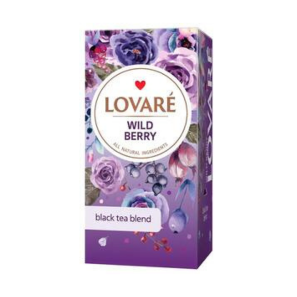 Tea, Black, Berries And Wild Berry, Lovare 48g (24 tea bags)