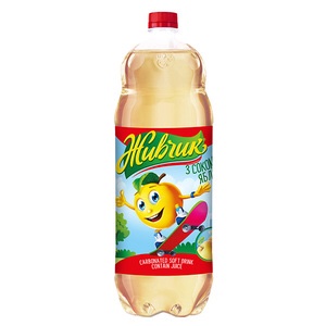 Zhyvchyk Carbonated Soft Drink with Apple Flavour | 2L