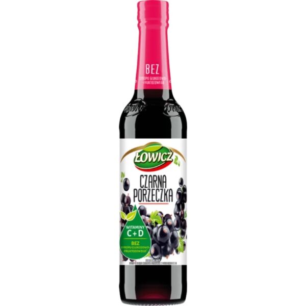 ŁOWICZ SYRUP BLACK CURRANT FLAVOURED 400ML