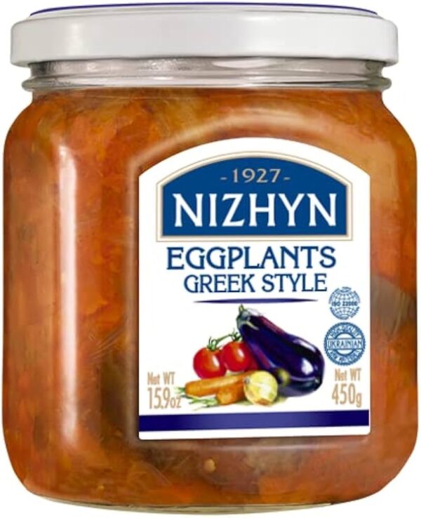 Nizhyn Delicious Eggplants in Greek Style,450 Grams