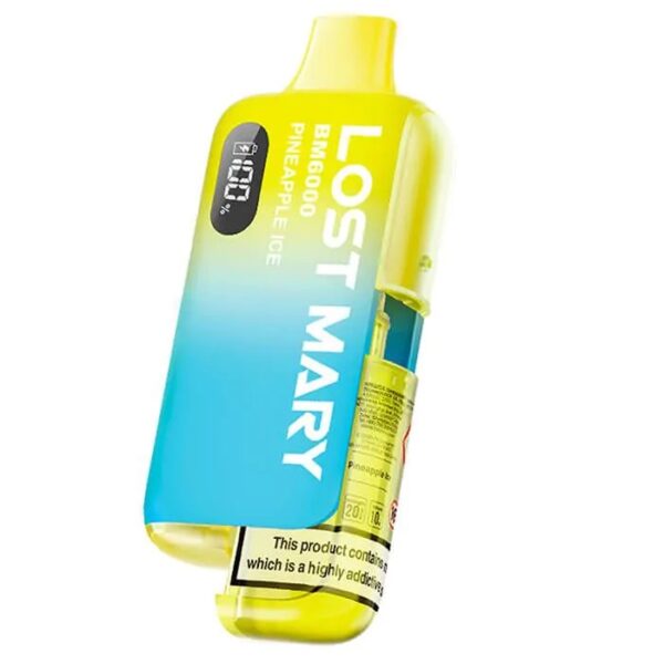 Lost Mary BM6000 Refillable Vape Kit-Pineapple Ice (pack of 5)