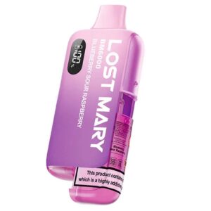 Lost Mary BM6000 Refillable Vape Kit-Blueberry Sour Raspberry(pack of 5)