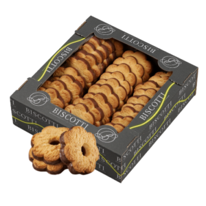 BISCOTTI NO BO TAK! Shortbread biscuits with cocoa glaze