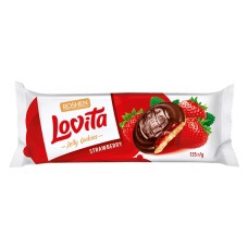 Roshen Lovita Jelly Cookies WITH STRAWBERRY JELLY FILLING 135g