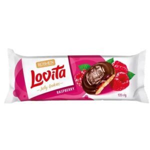 Roshen Lovita Jelly Cookies WITH RASPBERRY JELLY FILLING 135g
