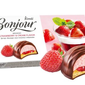 Desert Bonjour KONTI strawberries and cream taste